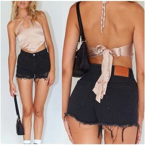 NWT PRINCESS POLLY Elise Shorts in Black